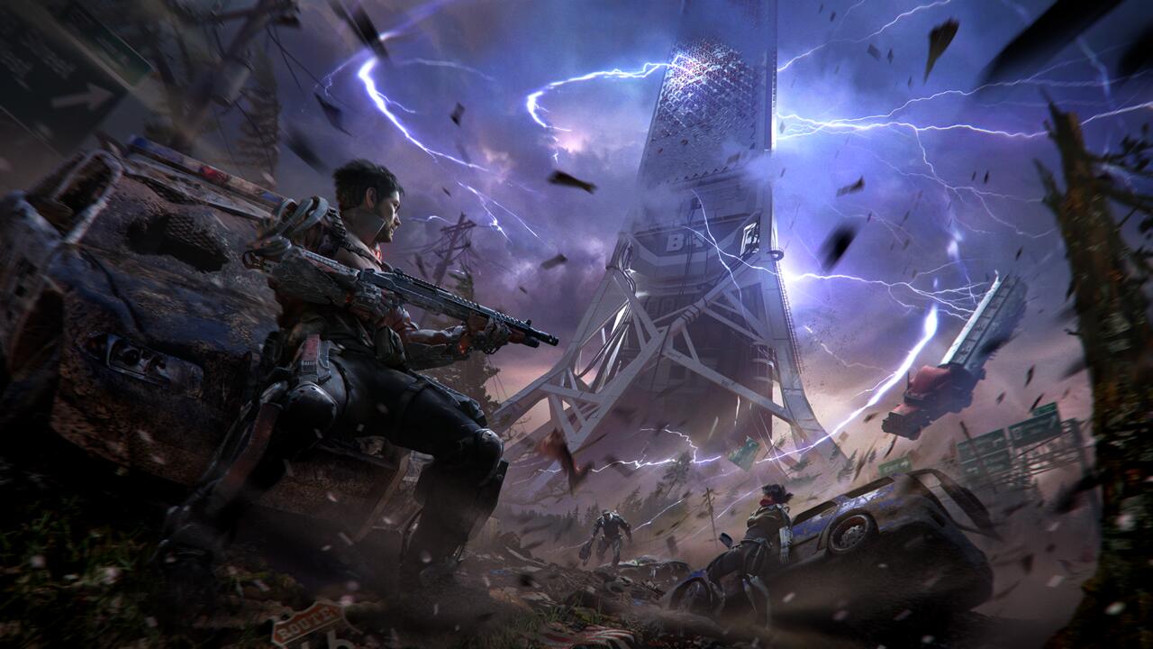 This Exoborne concept art accurately portrays the chaos I witnessed.